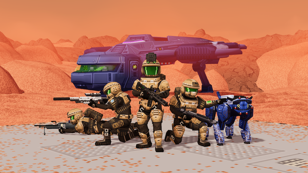 Mars Tactics Capital faction soldiers